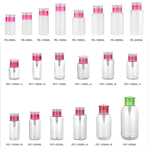 PE Nail Pump Bottle Set 50-240ml